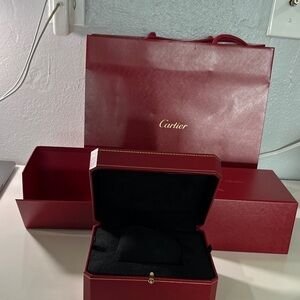 NEW Cartier Luxurious Red Box and Bag Set